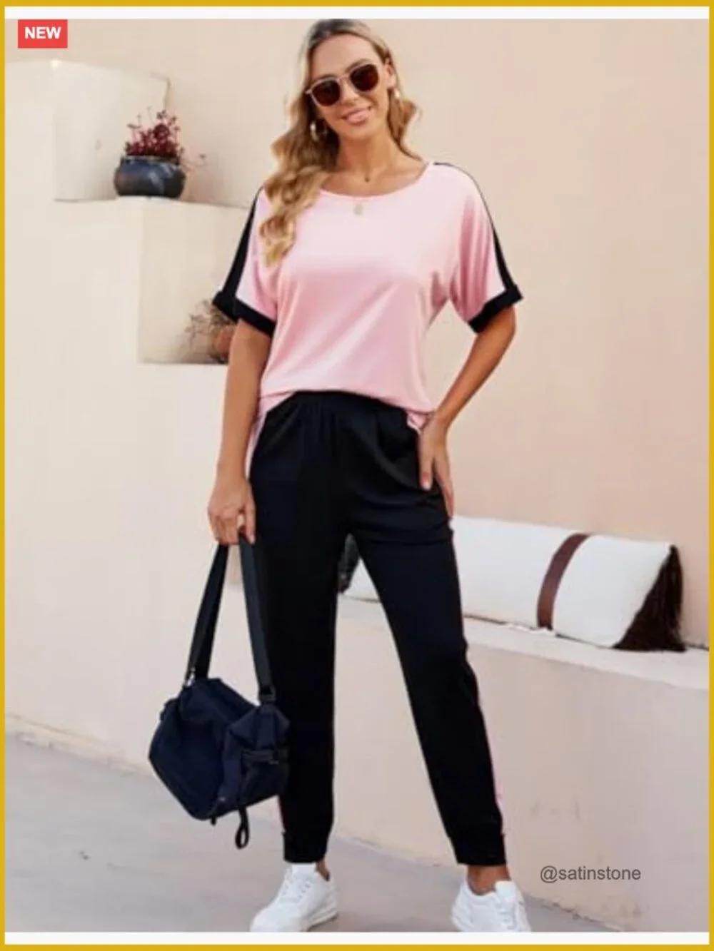Women 2 Piece Lounge Sets Soft Sweatsuits Trendy Matching Sets